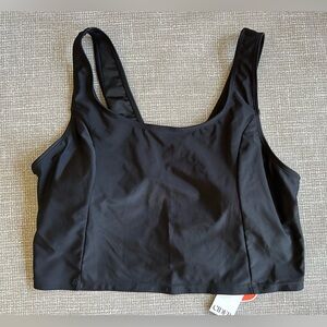 Cider Bikini Swim Top with removable pads Black Size 2XL